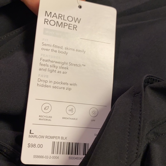 Athleta Marlow Romper // Black - Picture 10 of 15